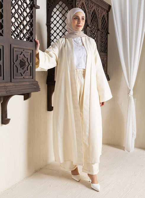 Off - White Jacquard Suit - Khotwh